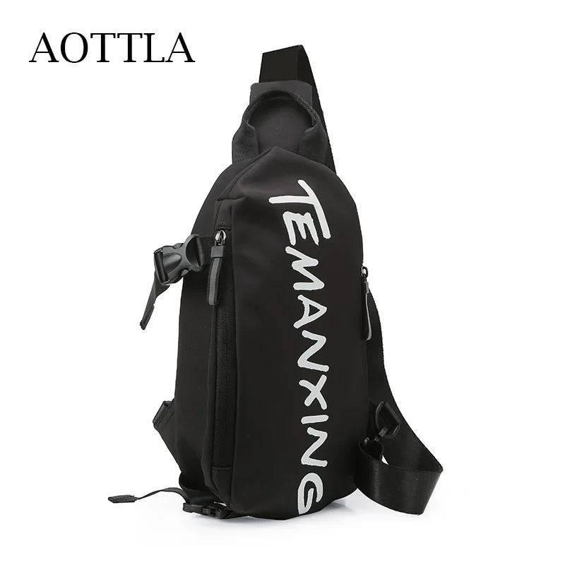 TEMANXING Casual Trendy Urban Streetwear Crossbody Chest Bag