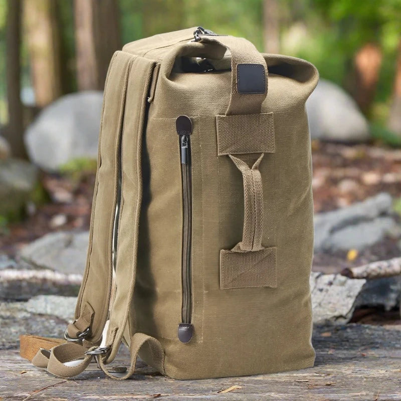 DIDA BEAR Large Capacity Canvas Bucket Rucksack