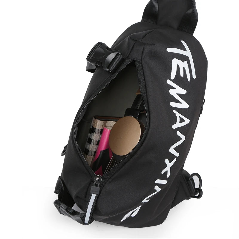 TEMANXING Casual Trendy Urban Streetwear Crossbody Chest Bag