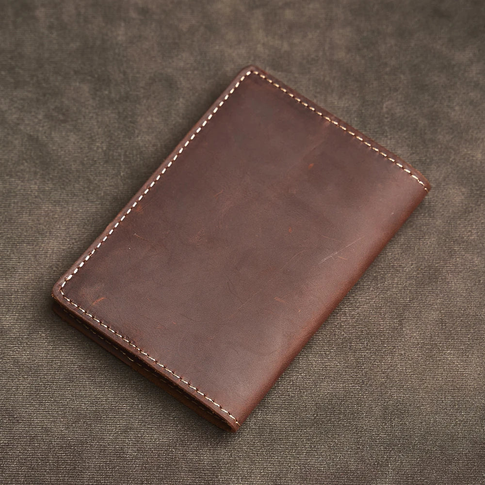 Genuine Leather Timeless Aesthetic Vintage-Inspired International Passport Book
