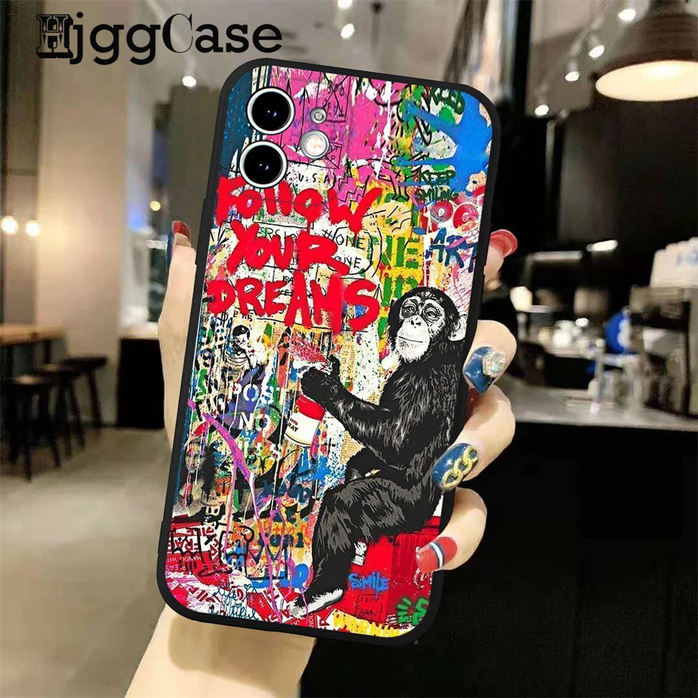 Fine Art Street Graffiti Unique Phone Cases for iPhone