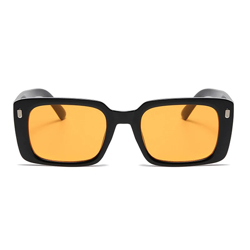 Timeless Retro-Inspired Hollywood Glamour Square Sunglasses