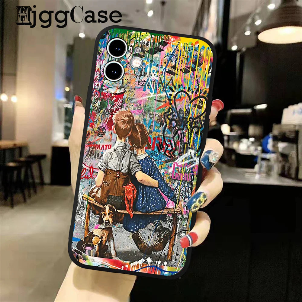 Fine Art Street Graffiti Unique Phone Cases for iPhone