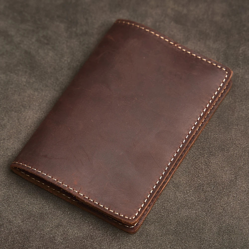 Genuine Leather Timeless Aesthetic Vintage-Inspired International Passport Book