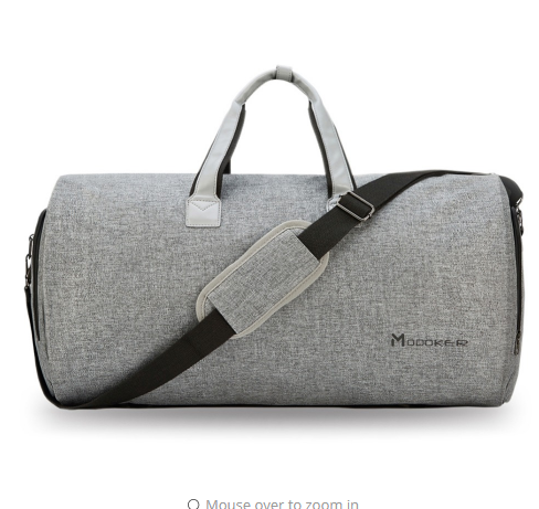 Versatile Travel Hanging Suitcase Garment Bag with Shoulder Strap