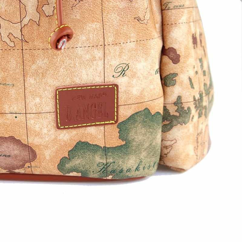 Old World Vintage-Style Retro Map Discovery Explorer Backpack