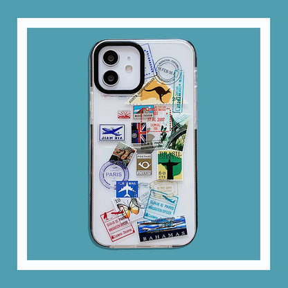 Fashion World Travel Label Phone Case, Compatible with Apple