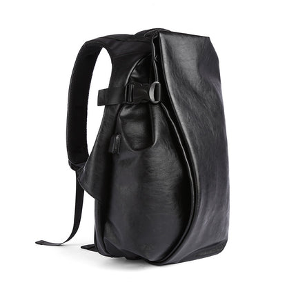 Korean-Style Men's Casual PU Shoulder Bag