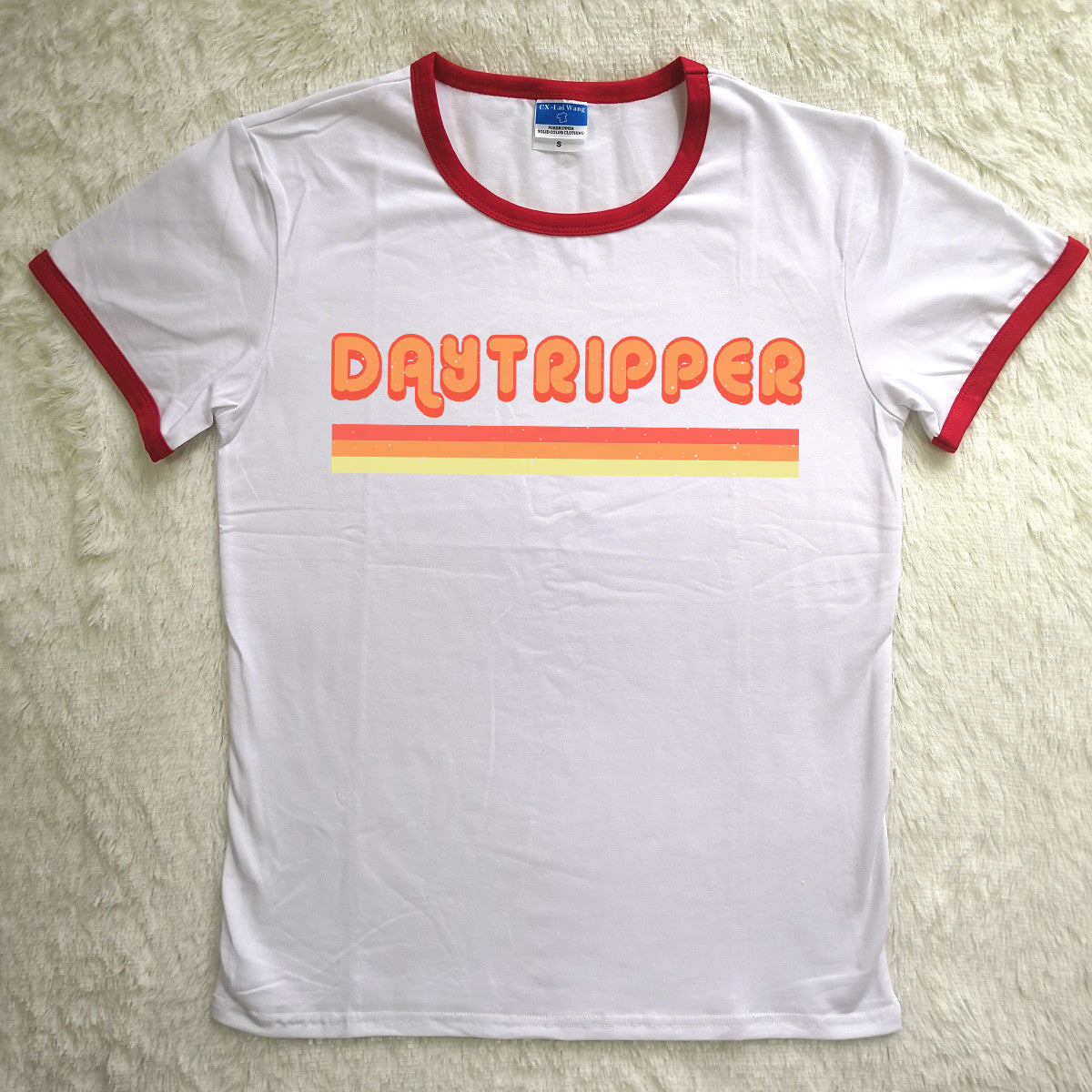 Vintage Retro Daytripper Ringer T-Shirt