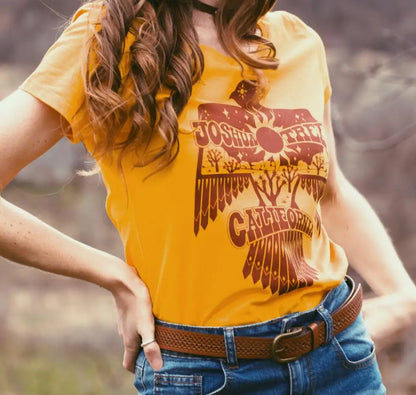 Joshua Tree Thunderbird Vintage Gold Southwest Native Woman's T-Shirt