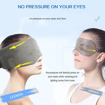 100% Cotton Oversized Sleep Blindfold Travel Eye Mask