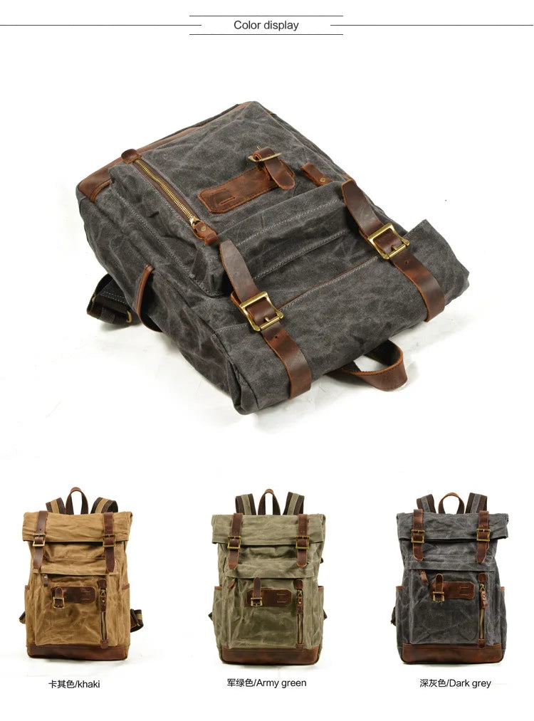 American Knight Breathable Canvas Durable Adventure Backpack