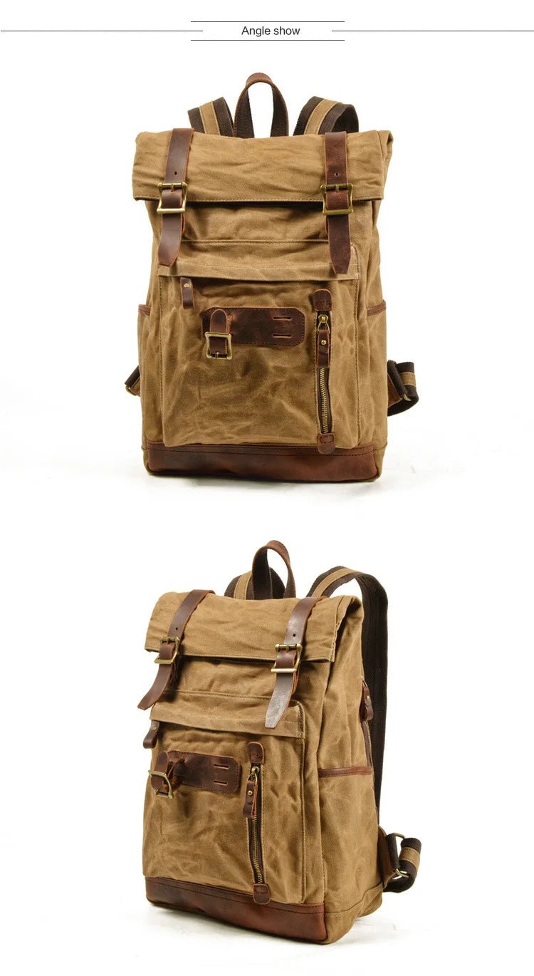 American Knight Breathable Canvas Durable Adventure Backpack