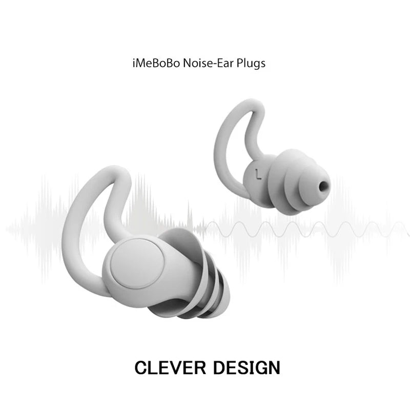 iMeBoBo Two or Three-Layer Fan-Shaped Shark Fin Design Ear Plugs