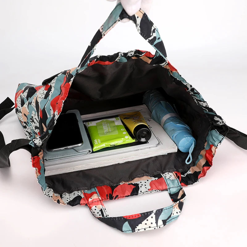 Everyday Adventure Foldable Fashion Versatile Drawstring Backpack