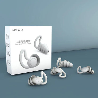 iMeBoBo Two or Three-Layer Fan-Shaped Shark Fin Design Ear Plugs