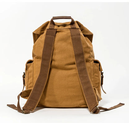 Spirit of Adventure Military-Inspired Canvas Leather Hiking Backpack