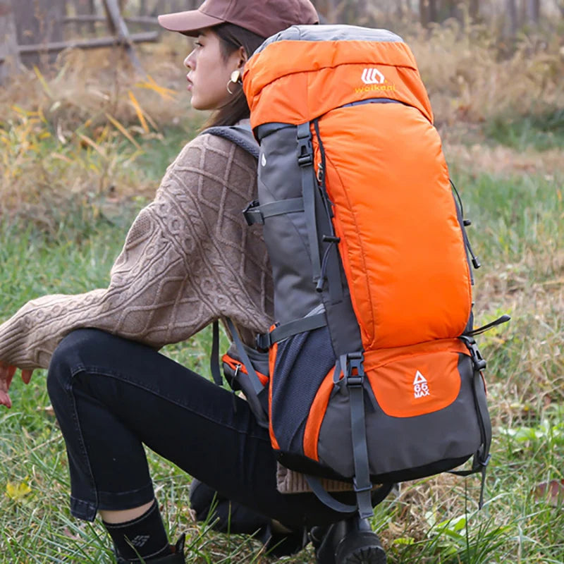 65L Waterproof Mountaineering Hiking Trekking Camping Backpack