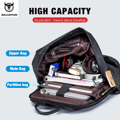 BULLCAPTAIN 20L USB-Charging Business Laptop Bag