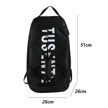 TUSENTE Large Capacity Sport Multi-Functional Travel Pack Gym Duffel Backpack