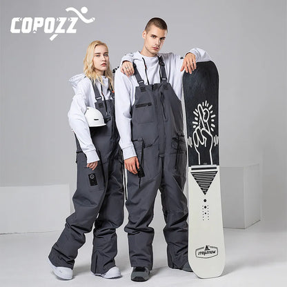 COPOZZ Ski Pants Winter Warm Windproof Waterproof Outdoor Overalls