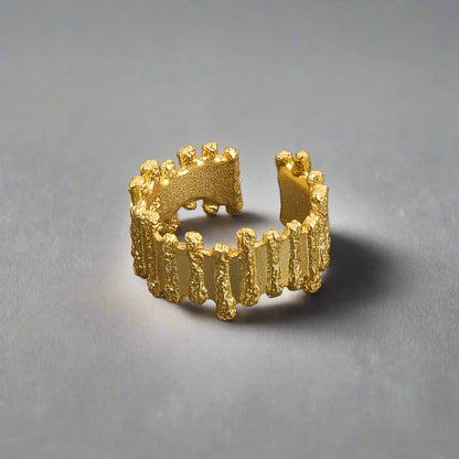 "Artifact of Antiquity" Irregular Design Timeless Fashion Ring