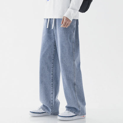 Hong Kong Style Baggy Skater Streetwear Casual Fashion Denim Jeans