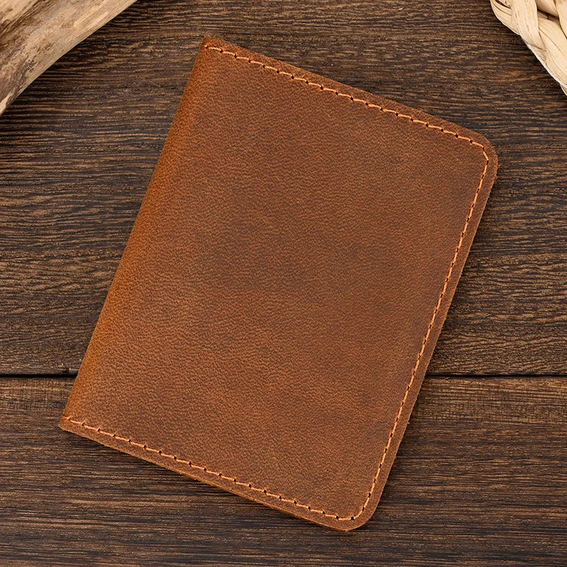 Genuine Leather RFID-Blocking Anti-Theft Travel Essential Card Holder