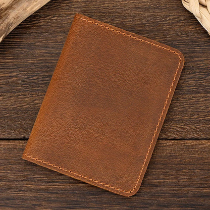 Genuine Leather RFID-Blocking Anti-Theft Travel Essential Card Holder