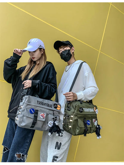 Urban Adventure Casual Hip Hop Vibe Techwear Multifuctional Tusente Bag