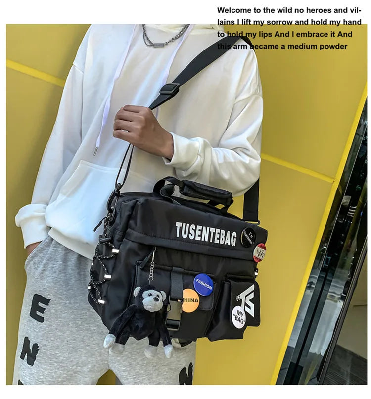 Urban Adventure Casual Hip Hop Vibe Techwear Multifuctional Tusente Bag