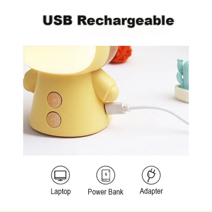 Cute Alien USB Rechargeable LED Travel Lamp Reading Light