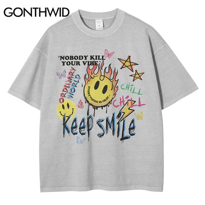 Graffiti Smile Harajuku Streetwear T-Shirt