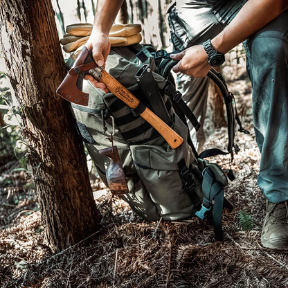 OneTigris WILD ROCKET 45L Bushcraft Roll-Top Rucksack w/ Axe Holders