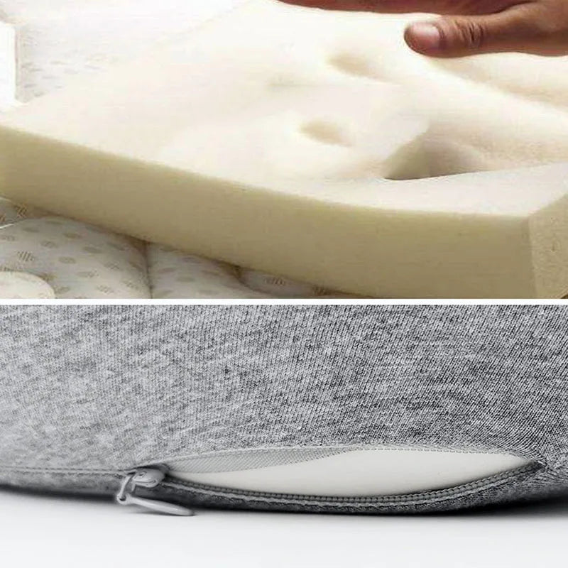 Ergonomic Memory Foam Wrap-Around Travel Neck Pillow