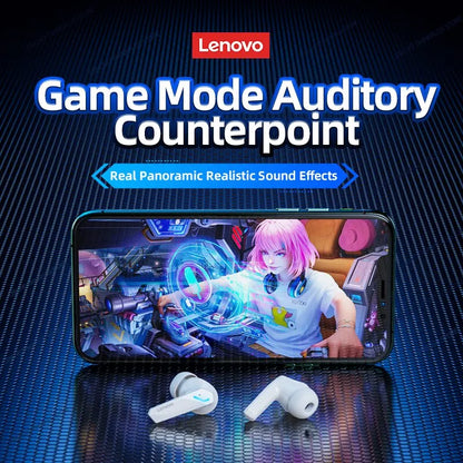 Lenovo GM2 Pro Bluetooth 5.3 Wireless In-Ear Gaming Low Latency Dual Mode Earbuds