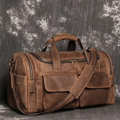 Retro Classic Vintage Charm Versatile Weekend Wanderer Travel Duffel Bag