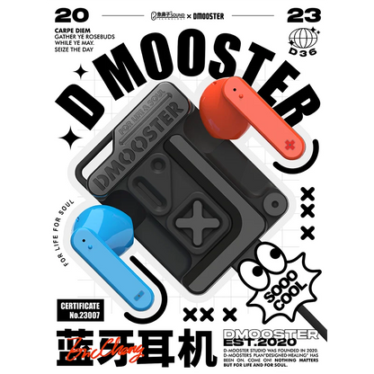 Dmooster D36 Wireless Bluetooth 5.3 Classic 8-Bit Retro Gamer Earphones