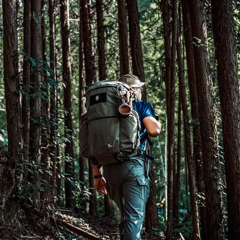 OneTigris WILD ROCKET 45L Bushcraft Roll-Top Rucksack w/ Axe Holders