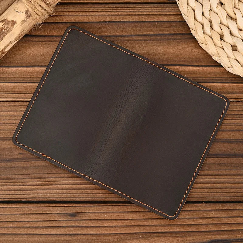 Genuine Leather RFID-Blocking Anti-Theft Travel Essential Card Holder