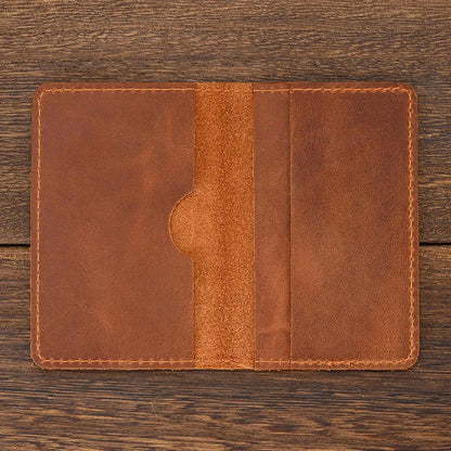 Genuine Leather RFID-Blocking Anti-Theft Travel Essential Card Holder