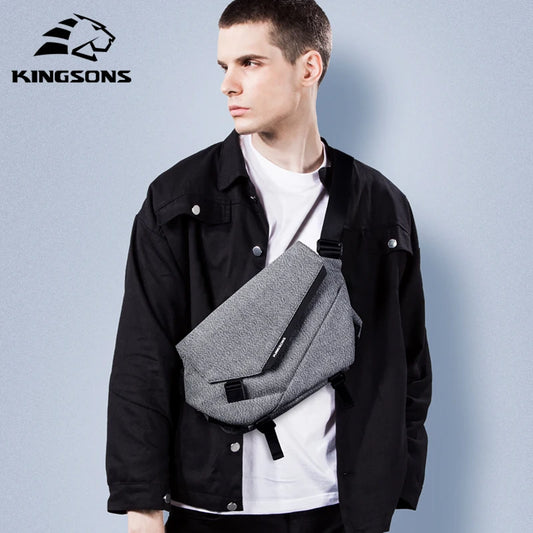 Kingsons Crossbody Messenger Bag Sling Water Resistant Chest Bag