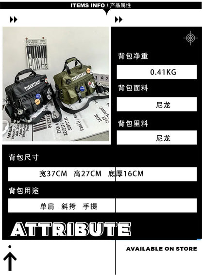 Urban Adventure Casual Hip Hop Vibe Techwear Multifuctional Tusente Bag