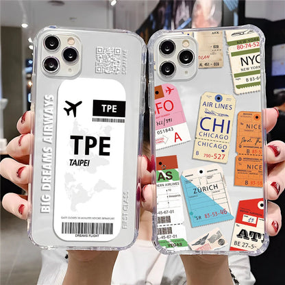 Jet Set Globetrotter Anti-Scratch Phone Travel Case for iPhones