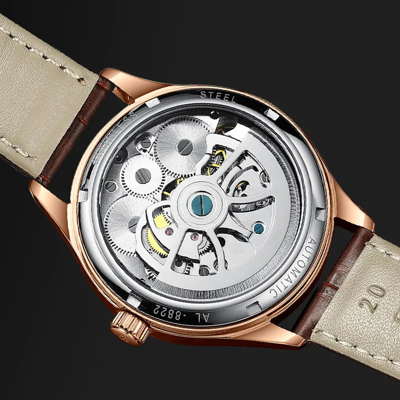 AILANG Original Design Men's Double Flywheel Automatic Mechanical Watch