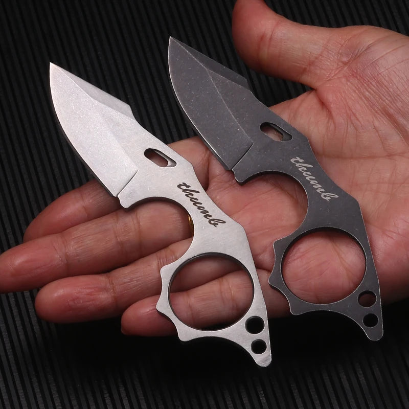 Mini Titan Fixed Blade Straight Thumb Adventure Camping Knife