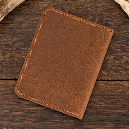 Genuine Leather RFID-Blocking Anti-Theft Travel Essential Card Holder