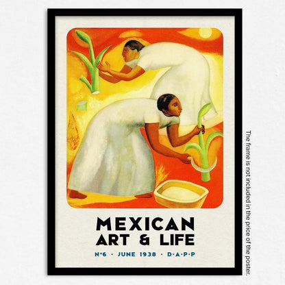 Diego Rivera Mexican Modernism Traditional Mexican Art Canvas Poster Canvas Wall Prints