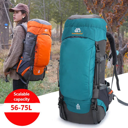 65L Waterproof Mountaineering Hiking Trekking Camping Backpack
