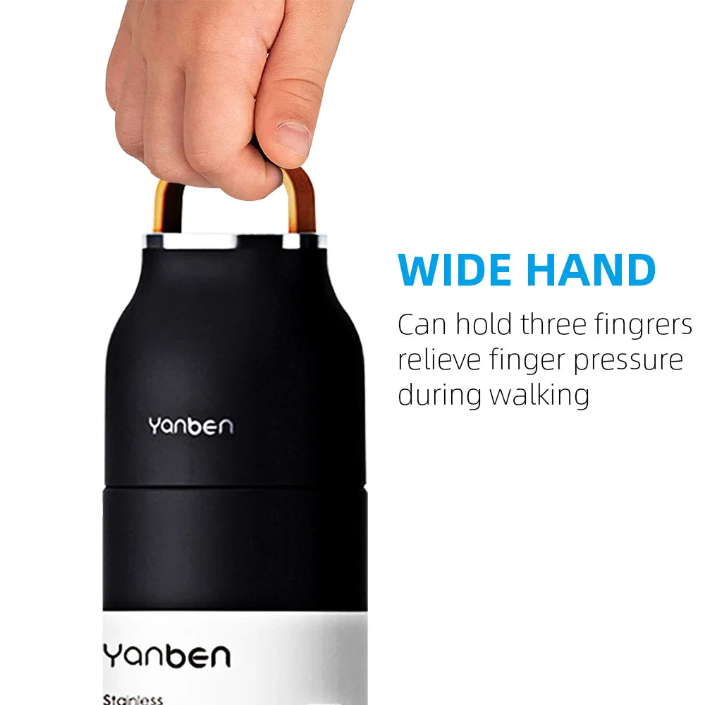 Yanben Stainless Steel Double Wall Insulated Leakproof Vacuum Flask Travel Thermos